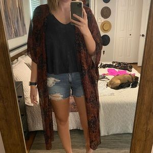 Paisley Kimono/Bathing Suit Coverup
